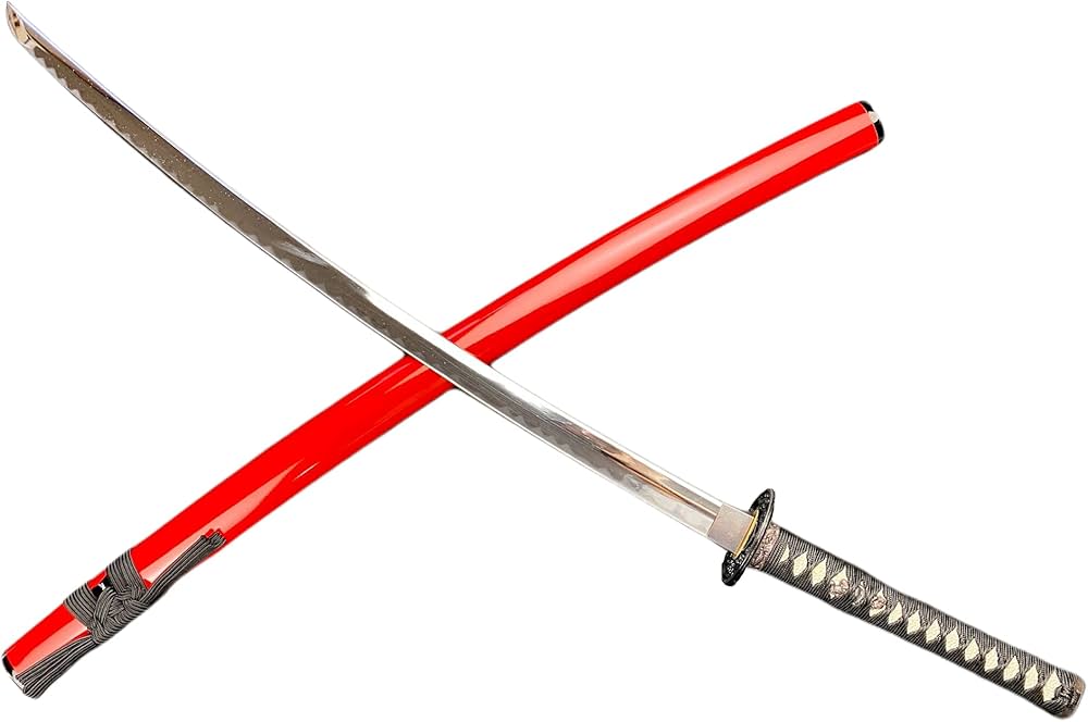 Amazon.co.jp: 模造刀 岐阜 関 太陽大刀 朱鞘 並刀身 上仕上げ SW