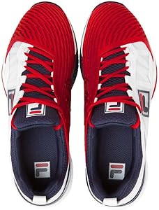 Amazon.com | FILA Men's SPEEDSERVE Energized Sneaker, White Red