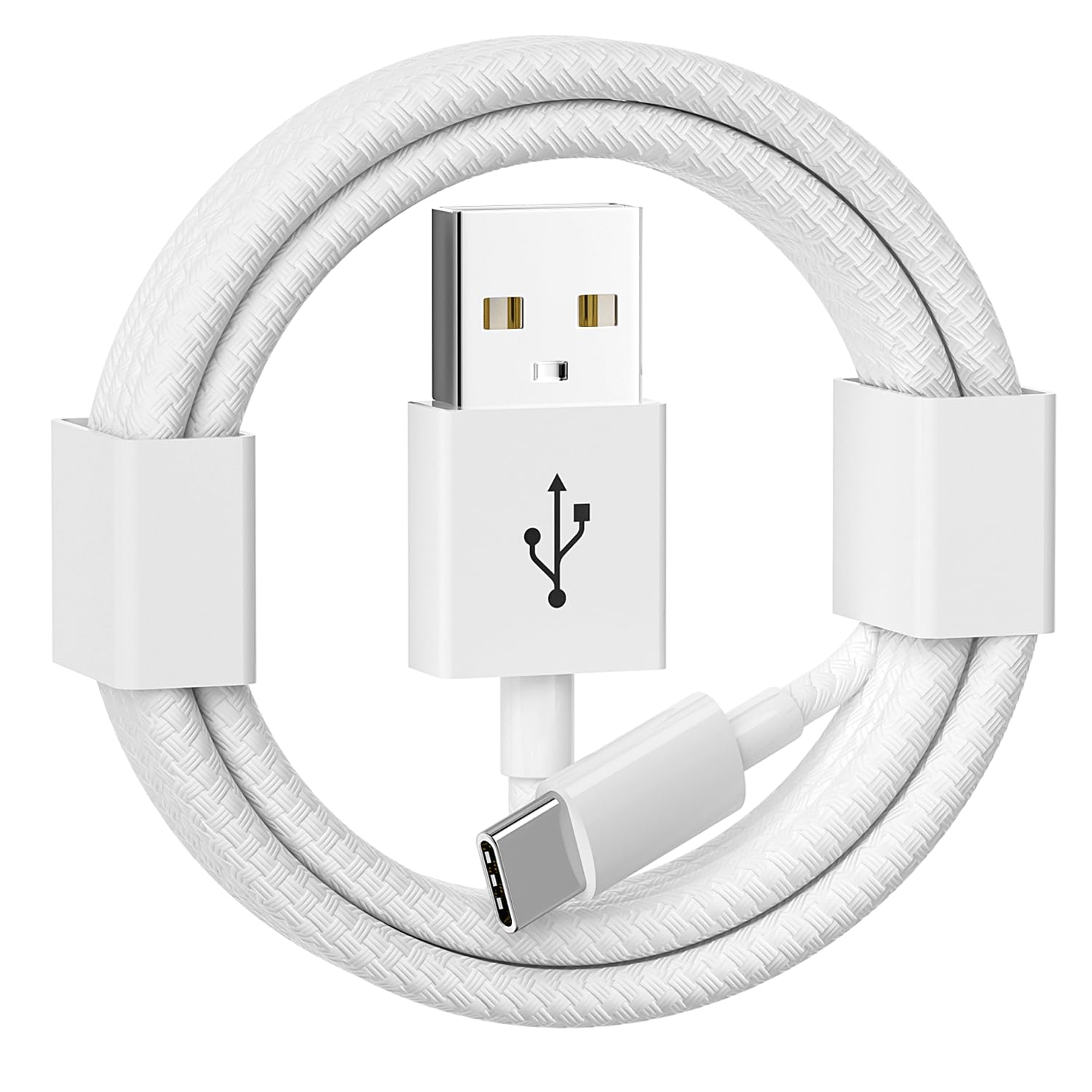 Amazon.com: LILIBIN 1.5FT Short USB A to USB C Woven Cord for