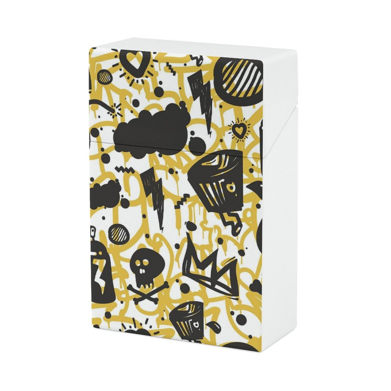 Amazon | タバコケース 落書き アート スカル スケルトン 髑髏