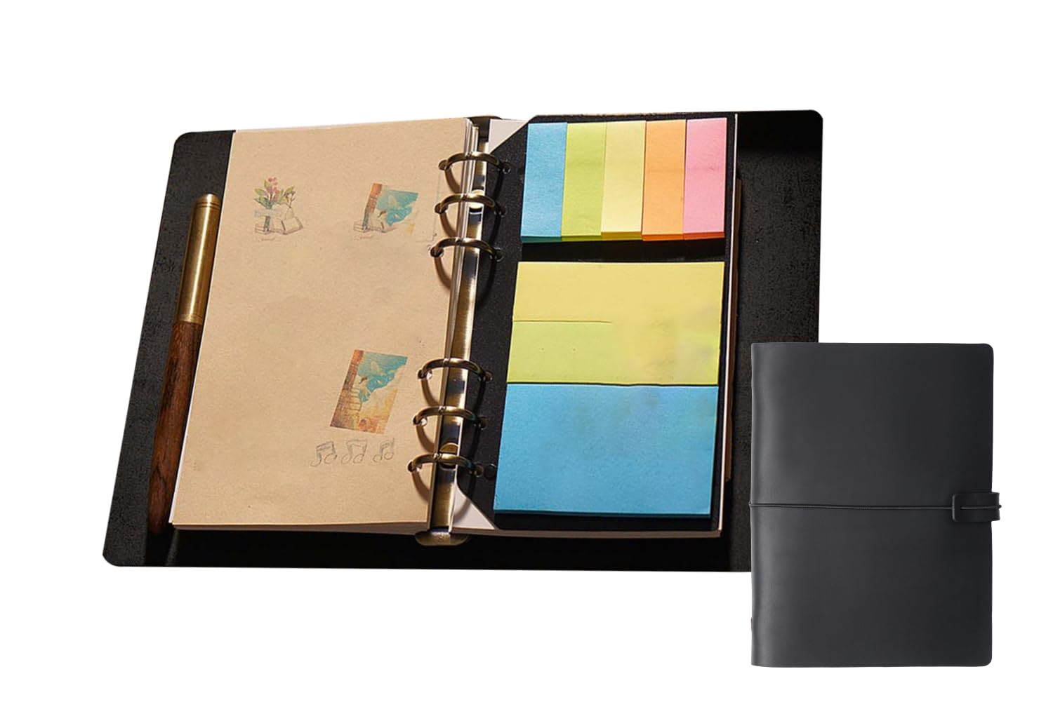 Amazon | KISSKI·H Olvido A5 レザートラベラーズノートブック