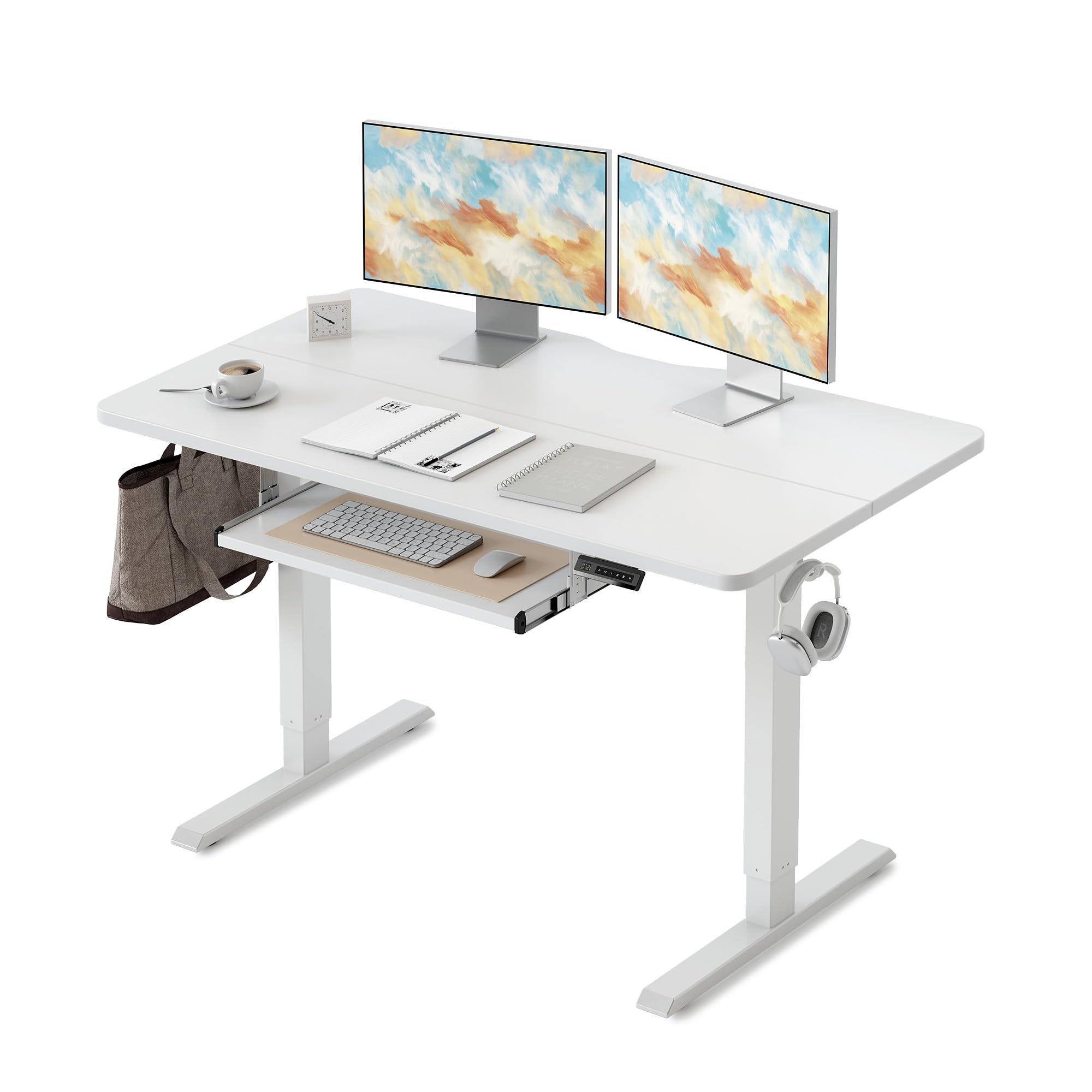 Amazon | FEZIBO 昇降デスク スタンディングデスク 幅120cm*奥行き60cm