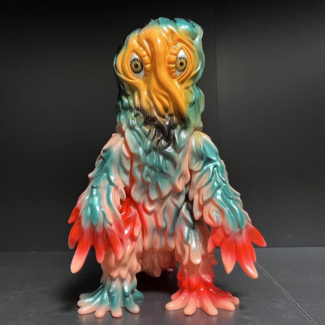 マルサン 世紀の大怪獣 ヘドラ 350 蓄光 紫緑赤 ソフビ マルサン