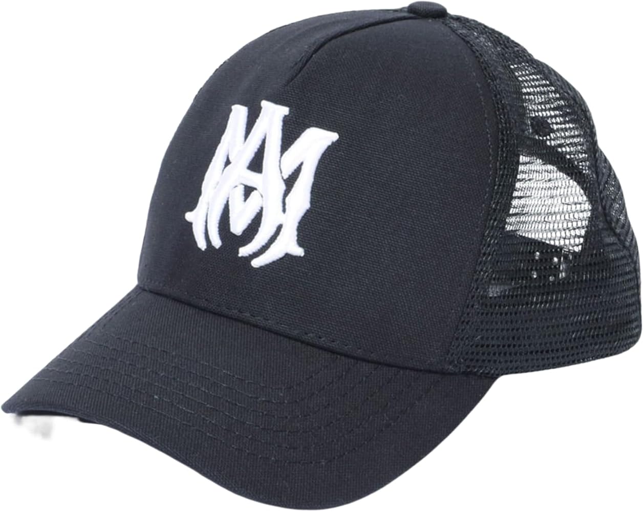 Amazon.co.jp: [Amiri] アミリ ロゴ刺繍メッシュパネルハット XMAH009