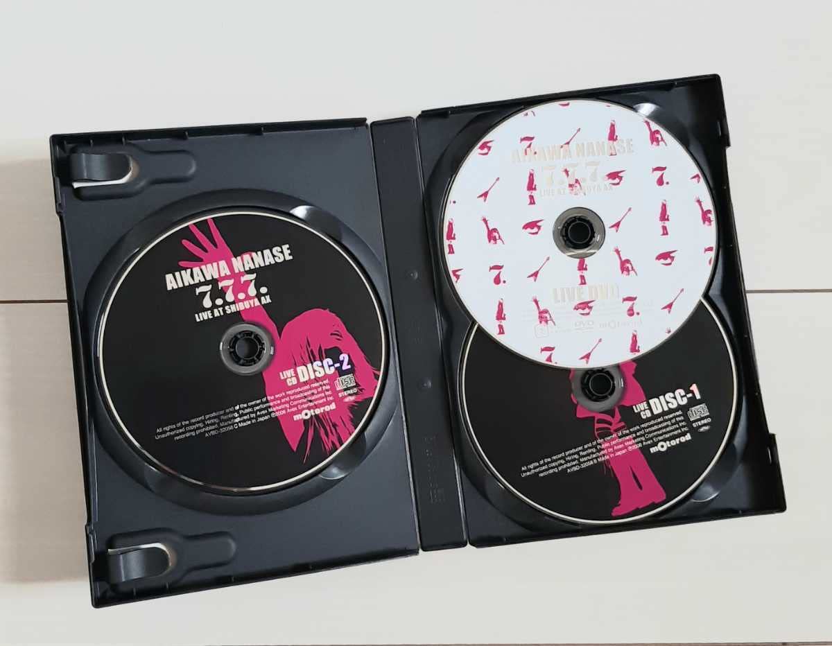 Amazon.co.jp: 2CD+DVD 相川七瀬 AIKAWA NANASE 7.7.7.LIVE AT SHIBUYA