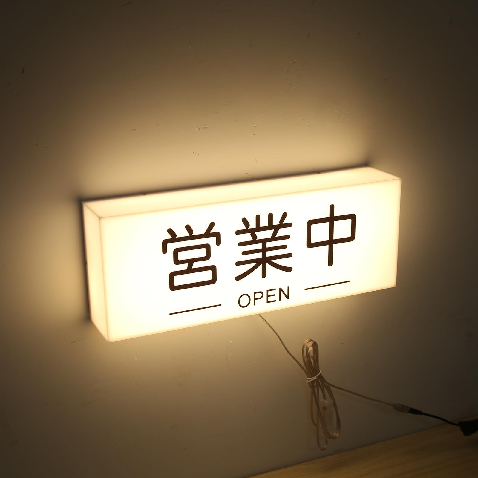 Amazon | LED営業中 ロゴ店舗ロゴ クリエイティブOPENサインライト