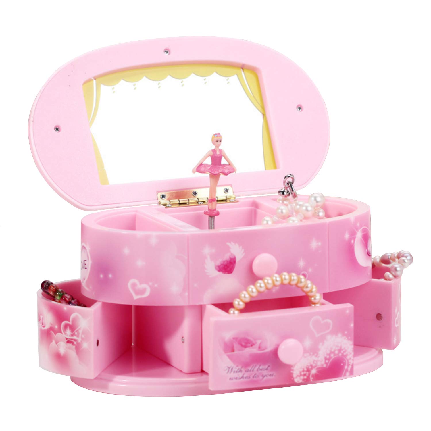 Amazon.co.jp: Yiteng 音楽ボックス キッズジュエリーボックス