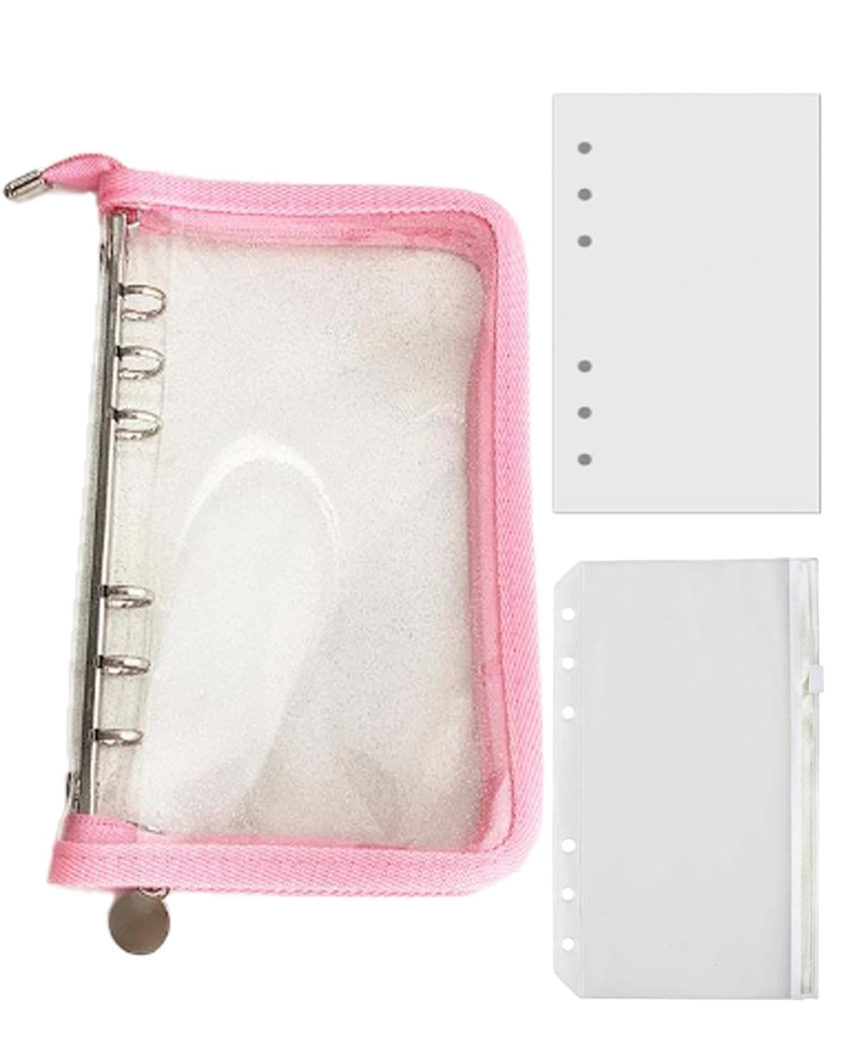 Amazon.co.jp: SAKIRABITO システム手帳 ミニ6穴 B6 バインダー