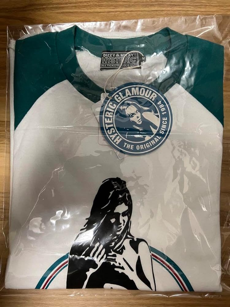 Amazon | Mサイズ 七分袖Tシャツ 白・緑 ヒステリックグラマー | T