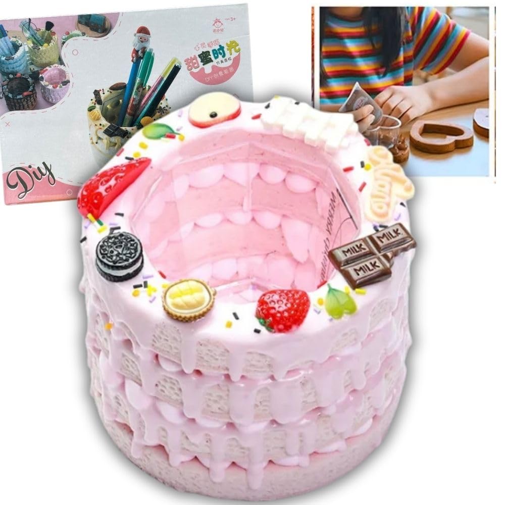 Amazon.co.jp: CLAFTLAB SAIL ケーキ型ペン立て ホイップデコ クリーム