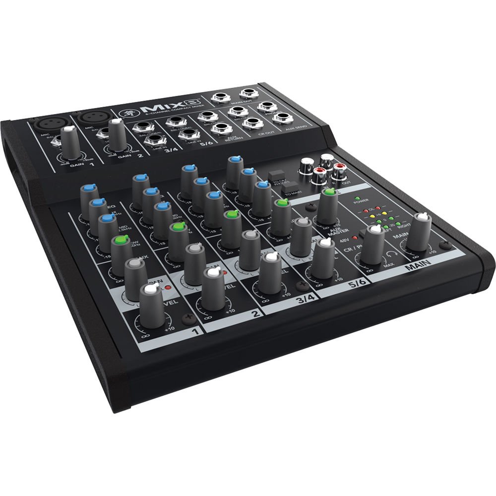Amazon.com: Mackie Mix Series Mix8 8-Channel Mixer, Black