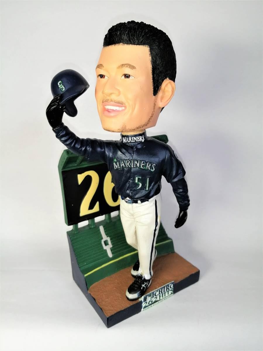 y】イチロー ボブルヘッド 262HIT＆3000本安打 球場配布非売品 希少品