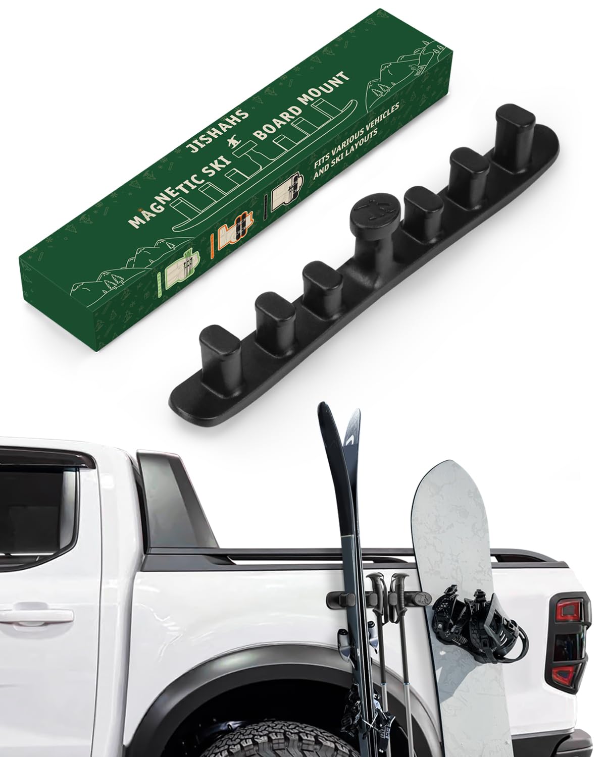 Amazon.co.jp: 車の側面用磁気スキーホルダー – ストリップ磁気