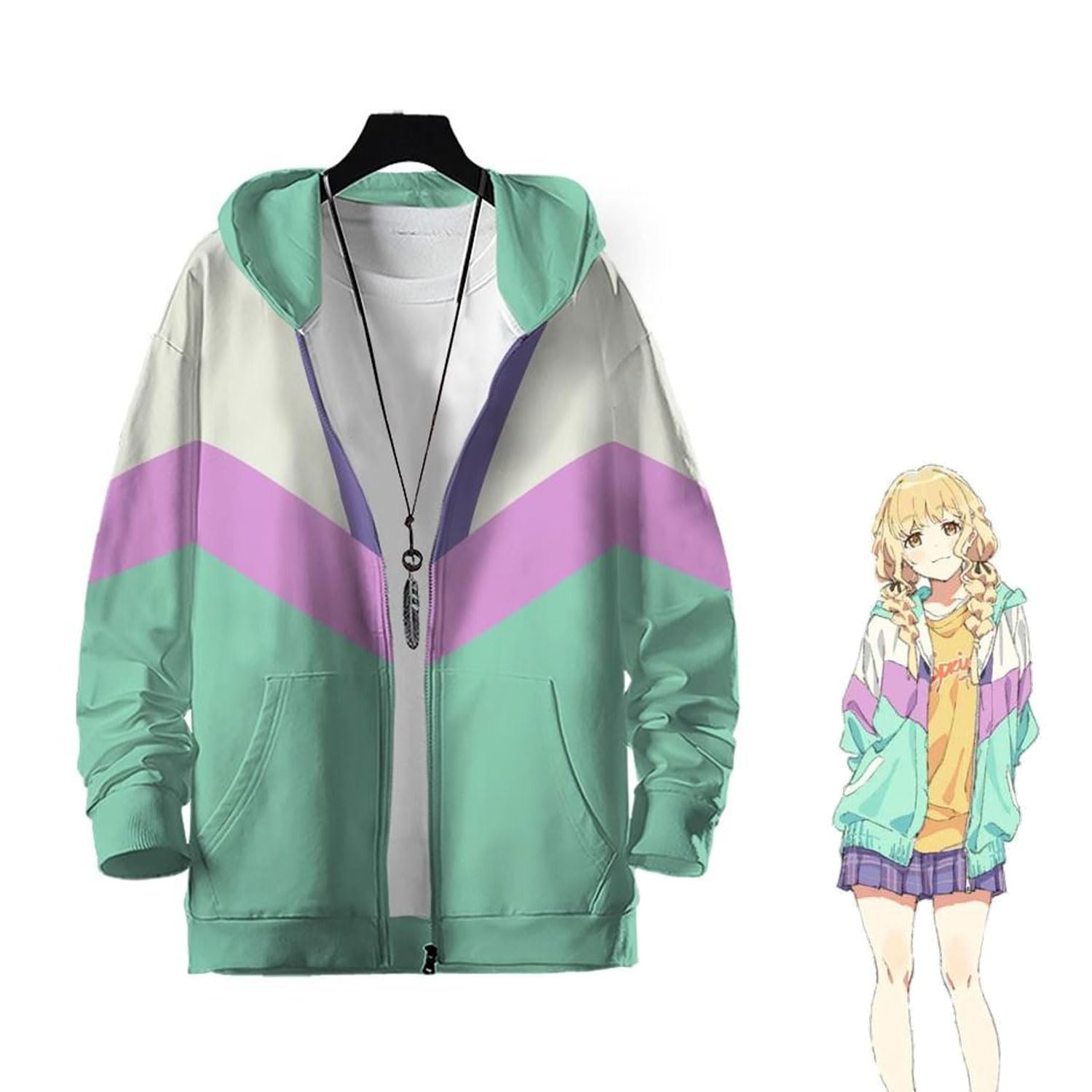 Amazon | 学園アイドルマスター 藤田ことね コスプレ衣装 ジップ