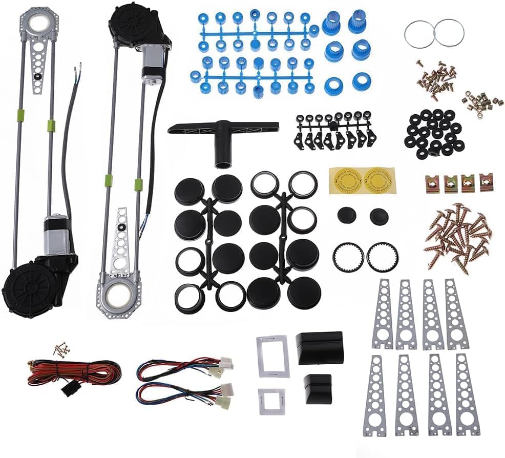 Amazon.co.jp: 12V 2ドア ワイヤー 後付 パワーウィンドウ キット 汎用