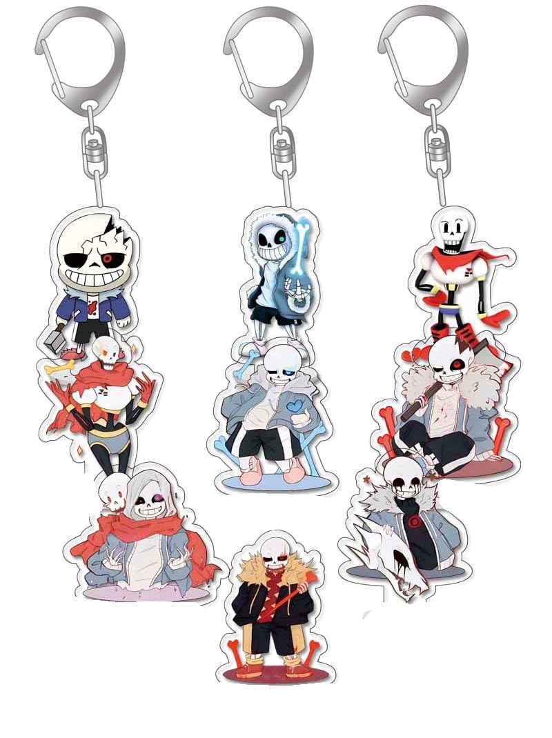 Amazon.co.jp: 9点セットアニメアンダーテールキーホルダー キー