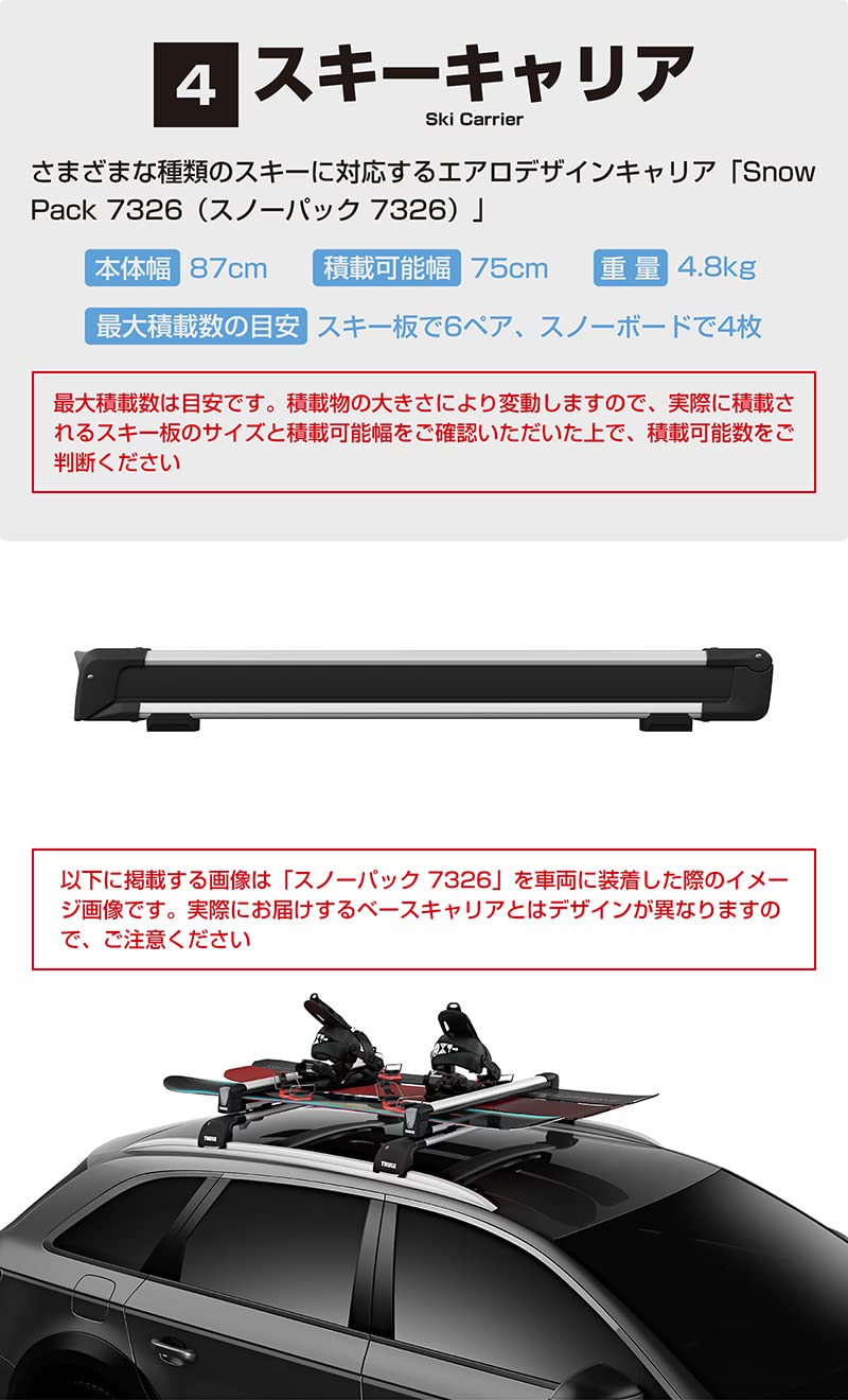 Amazon.co.jp: THULE スーリー XV GT系(ルーフレール付き)用