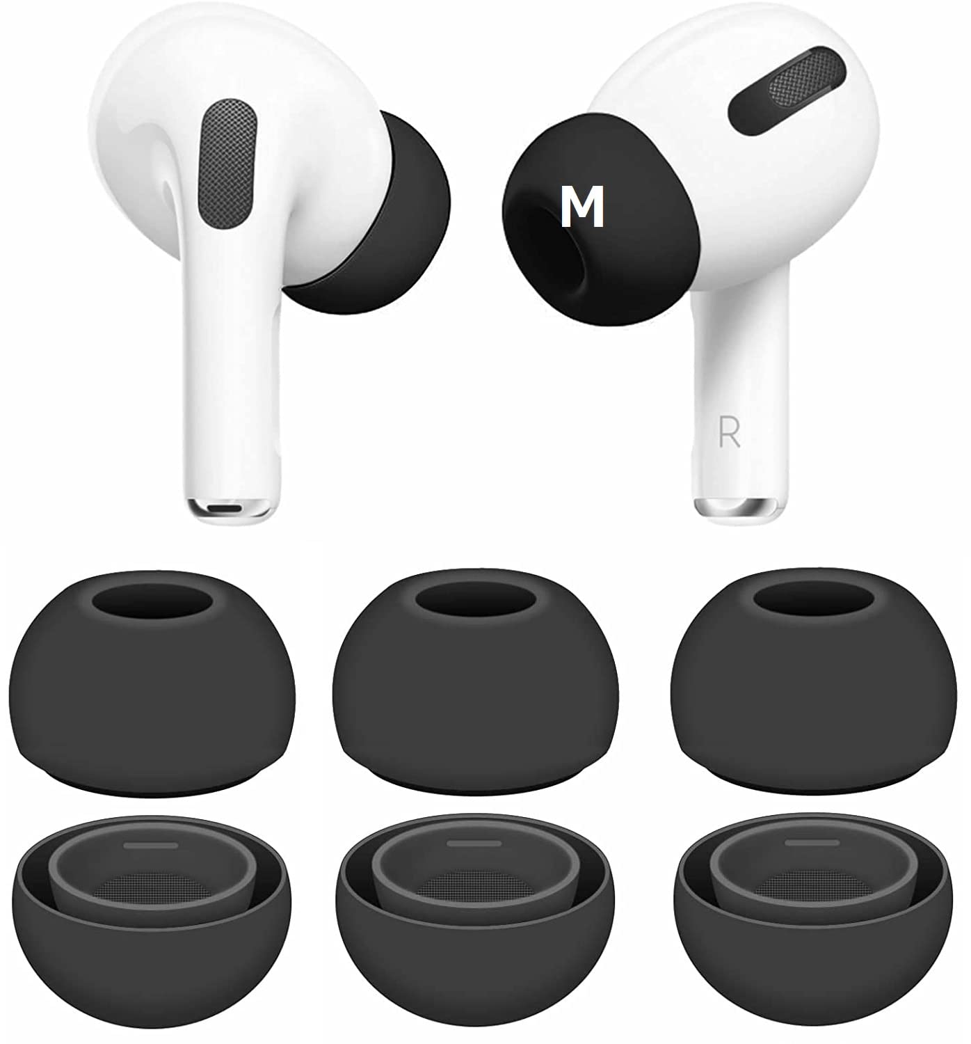 Amazon | A-Pcas イヤーピース AirPods Pro用イヤーチップ シリコン製