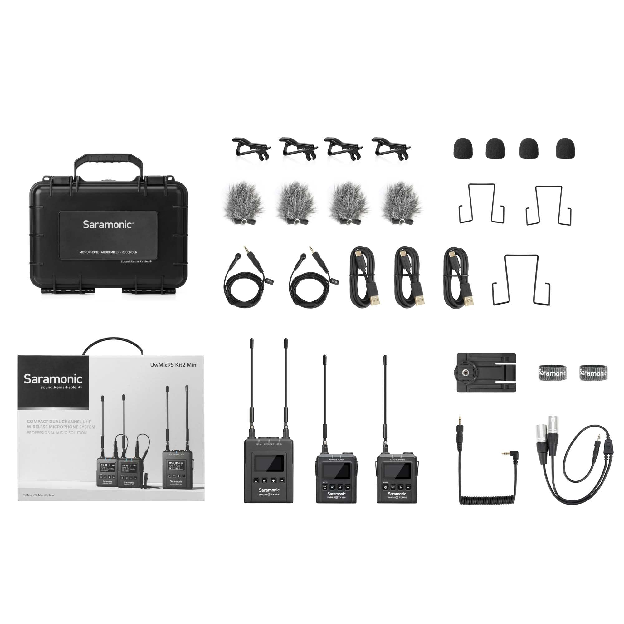 Amazon.com: Saramonic UwMic9S Mini Kit 2 | Advanced 2-Person