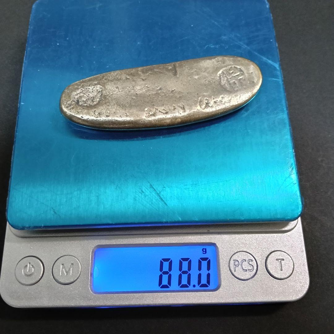 Amazon.co.jp: 丁銀 天保丁銀 重さ約88g 全長約74mm （4-107） : ホビー