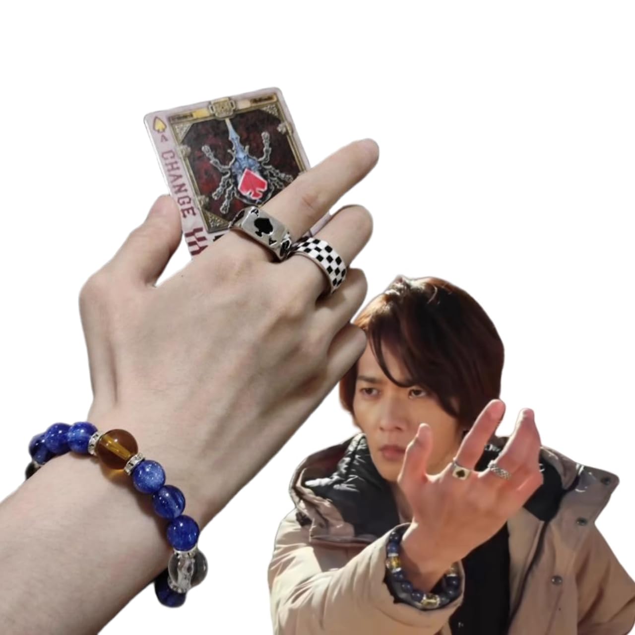 Amazon.co.jp: 仮面ライダー剣 ブレスレット 指輪 剣崎一真 同型