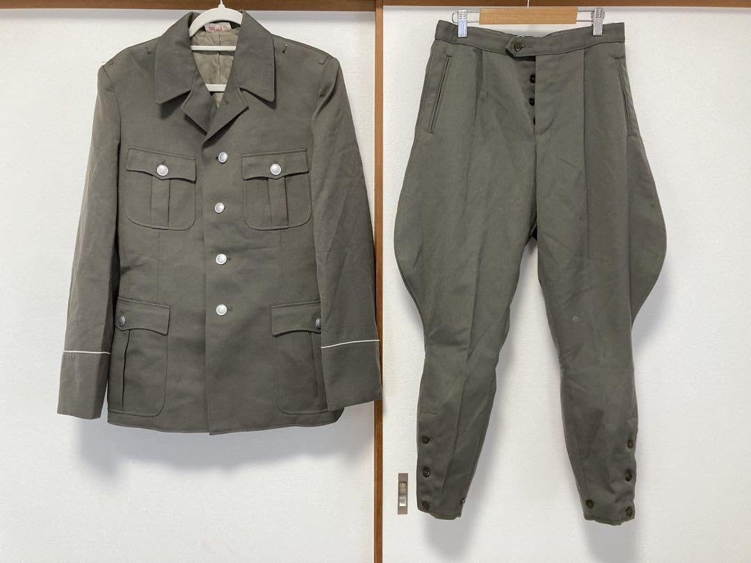 Amazon.co.jp: 東ドイツ軍 将校 軍服乗馬ズボン上下セット 実物 ドイツ
