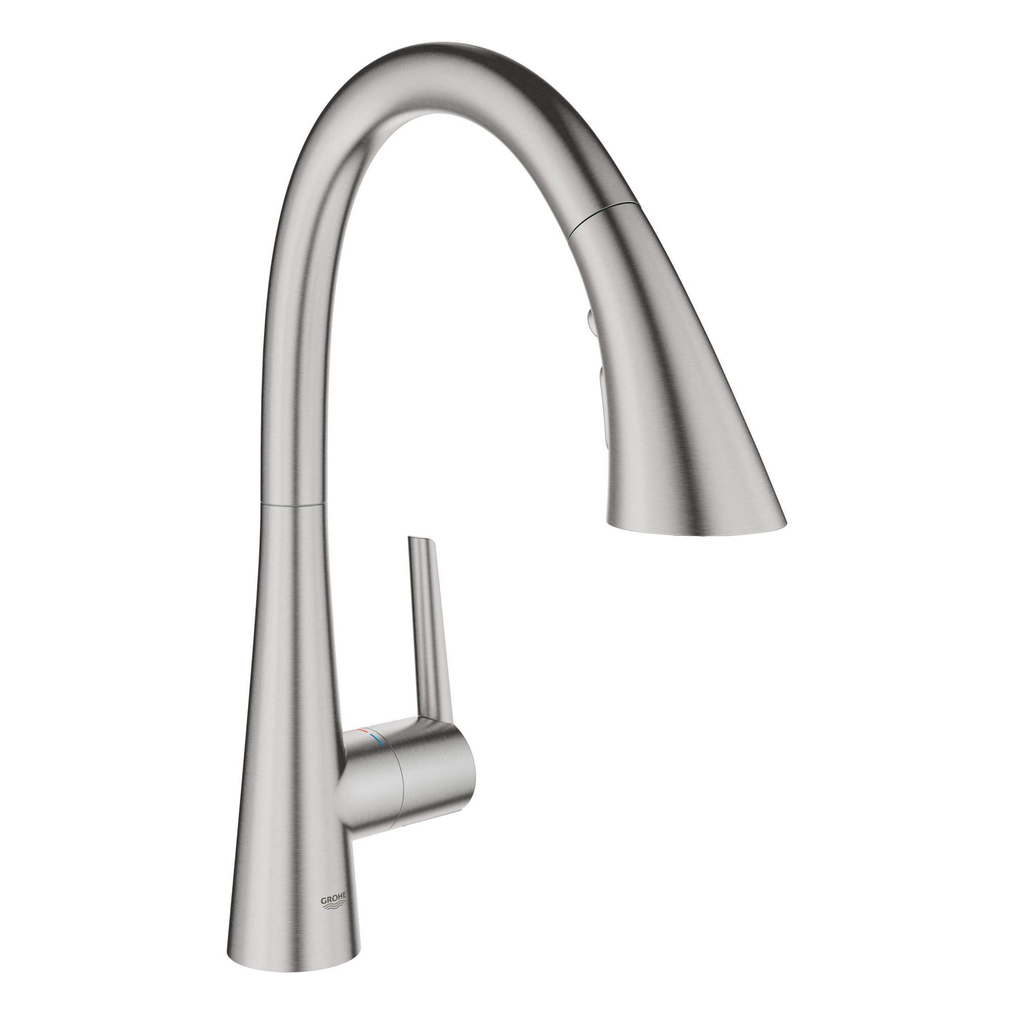 Grohe 32298DC2 Zedra Single-Handle Pull Down Triple Spray Kitchen