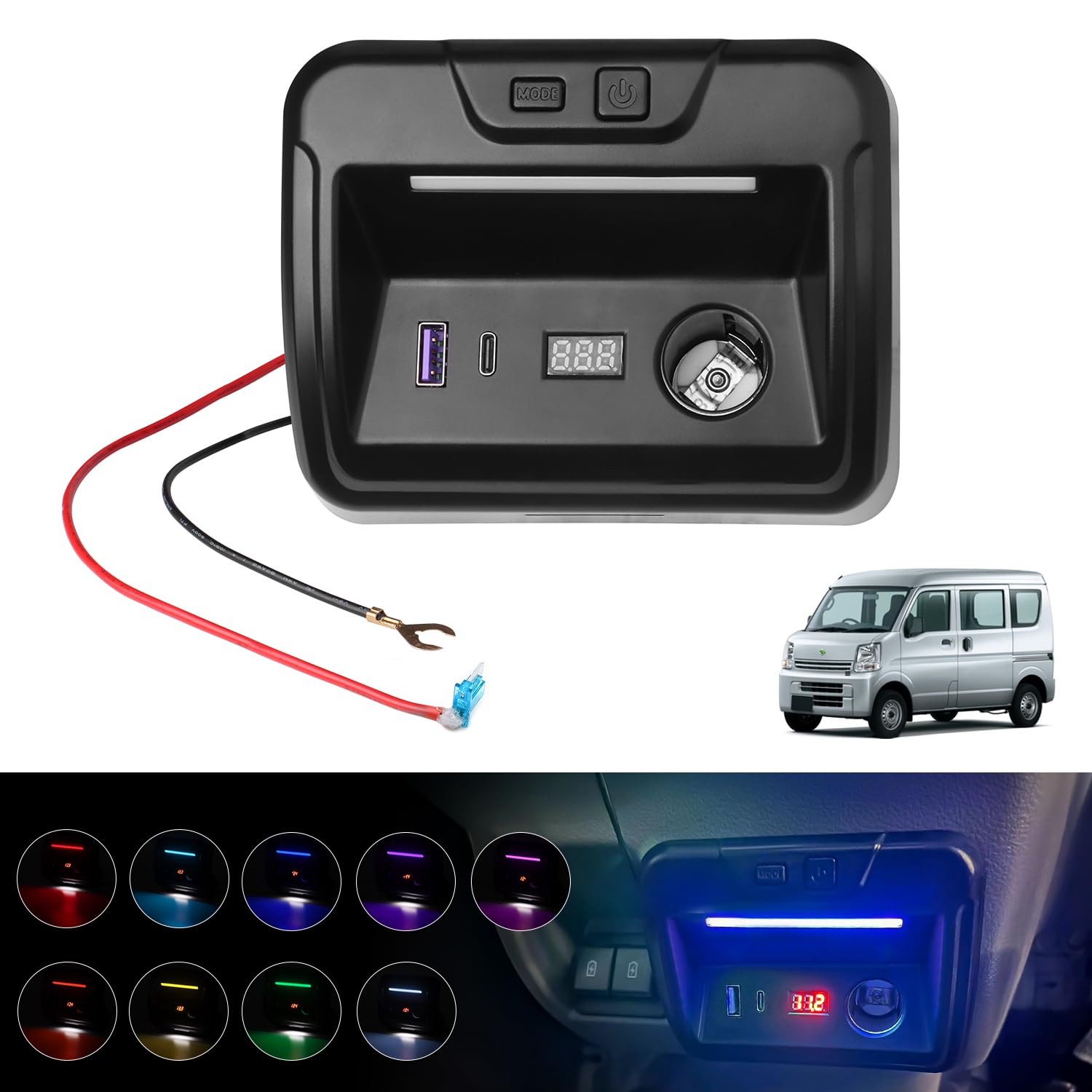 Amazon.co.jp: Mixsuper スズキ エブリイ da17V 電源増設ユニット