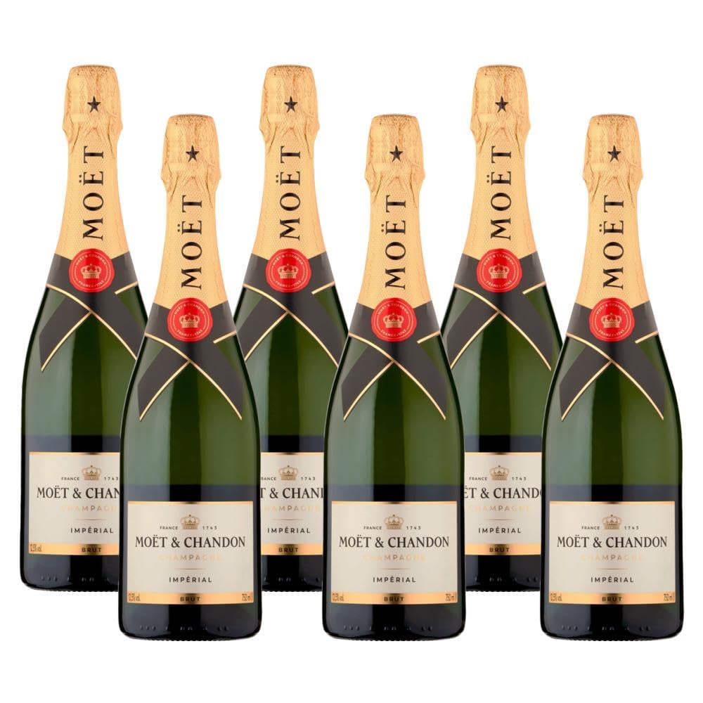 Moët and Chandon Champagne Brut Imperial NV 75 cl (Case of 6