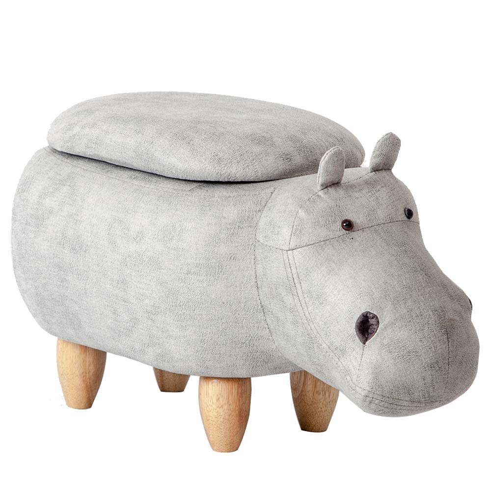 Amazon.co.jp: 【良木】オットマン アニマルスツール 動物収納スツール