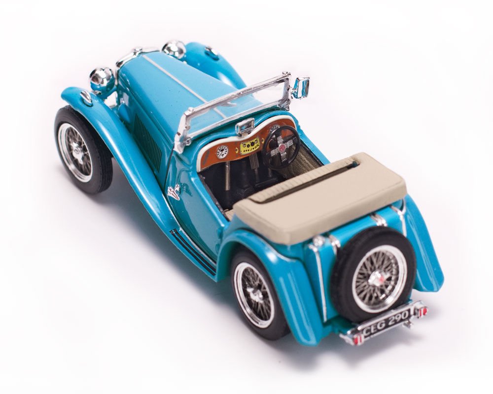 Amazon | MGTC MG Open No Top Clipperブルー1 / 43 DiecastモデルCar