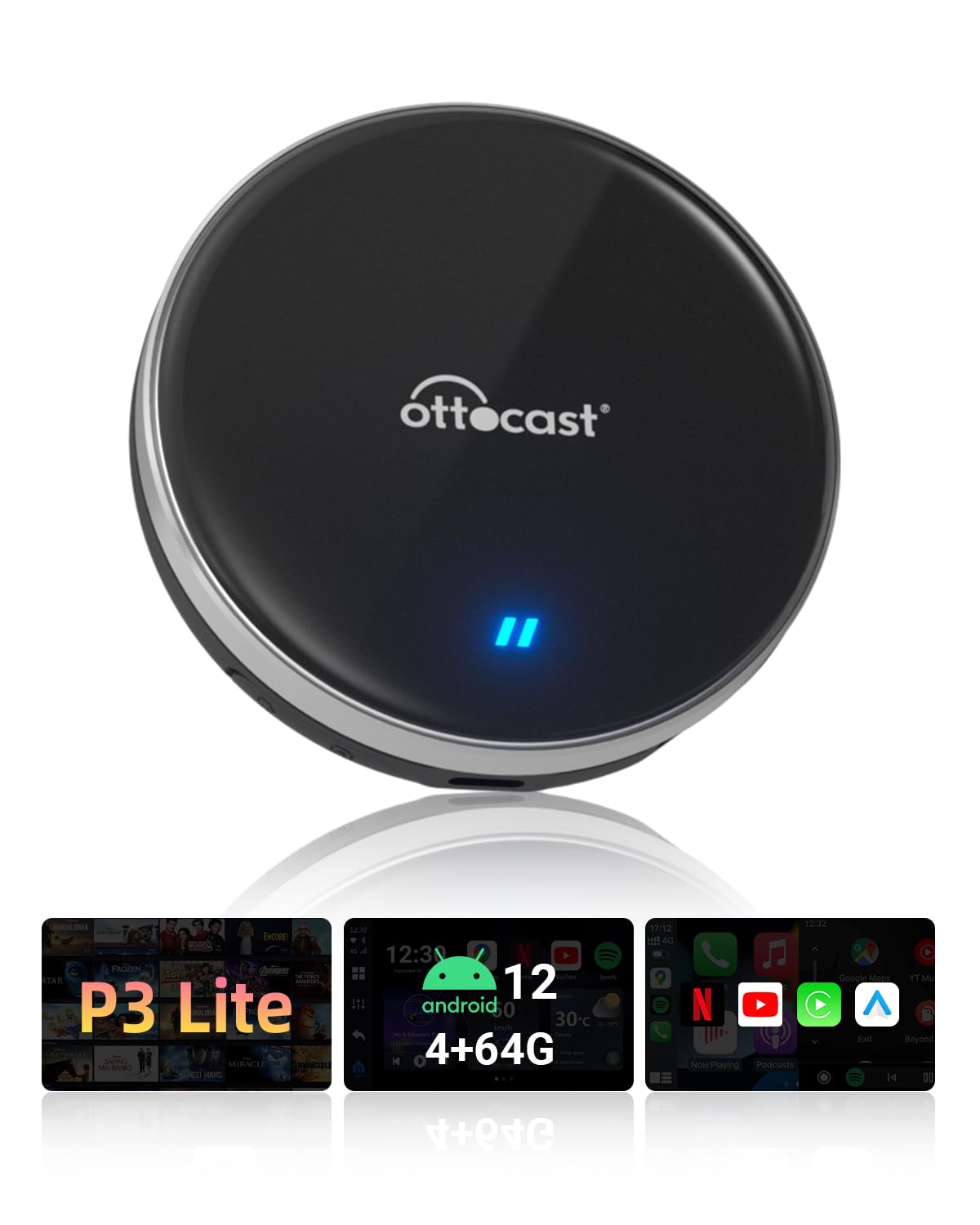 Amazon.co.jp: 【公式】オットキャストOttocast OttoAibox P3 Lite