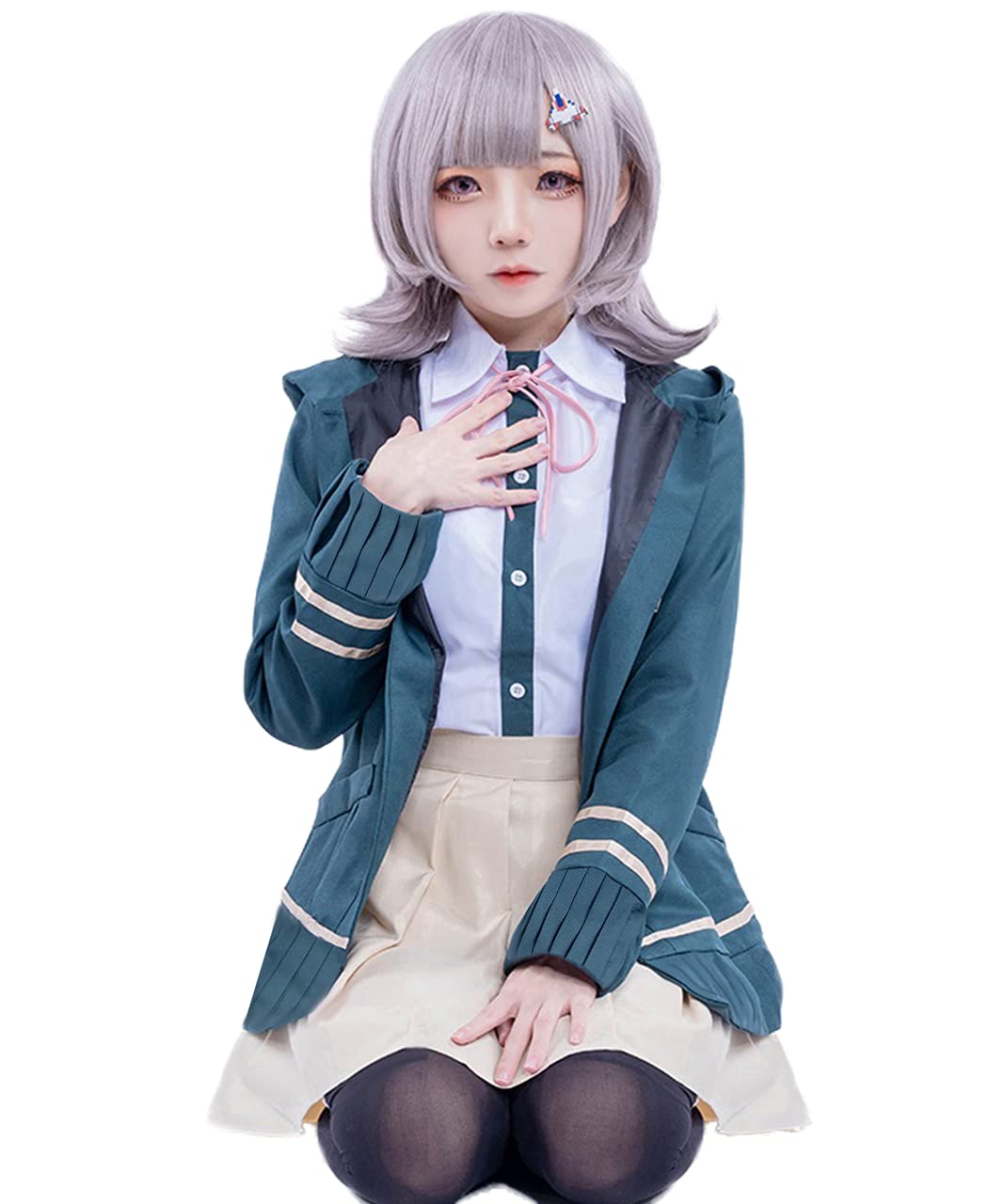 Amazon.co.jp: [milky time] ウィッグ付き 七海千秋 コスプレ