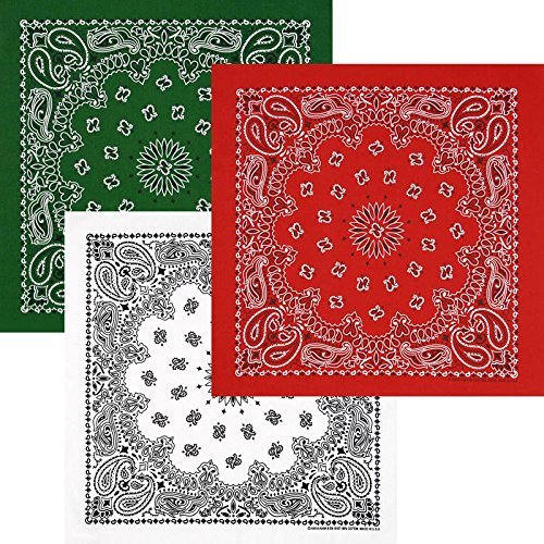 Amazon.co.jp: [バンダナ] イタリアンカラー3枚セット（ITALY緑