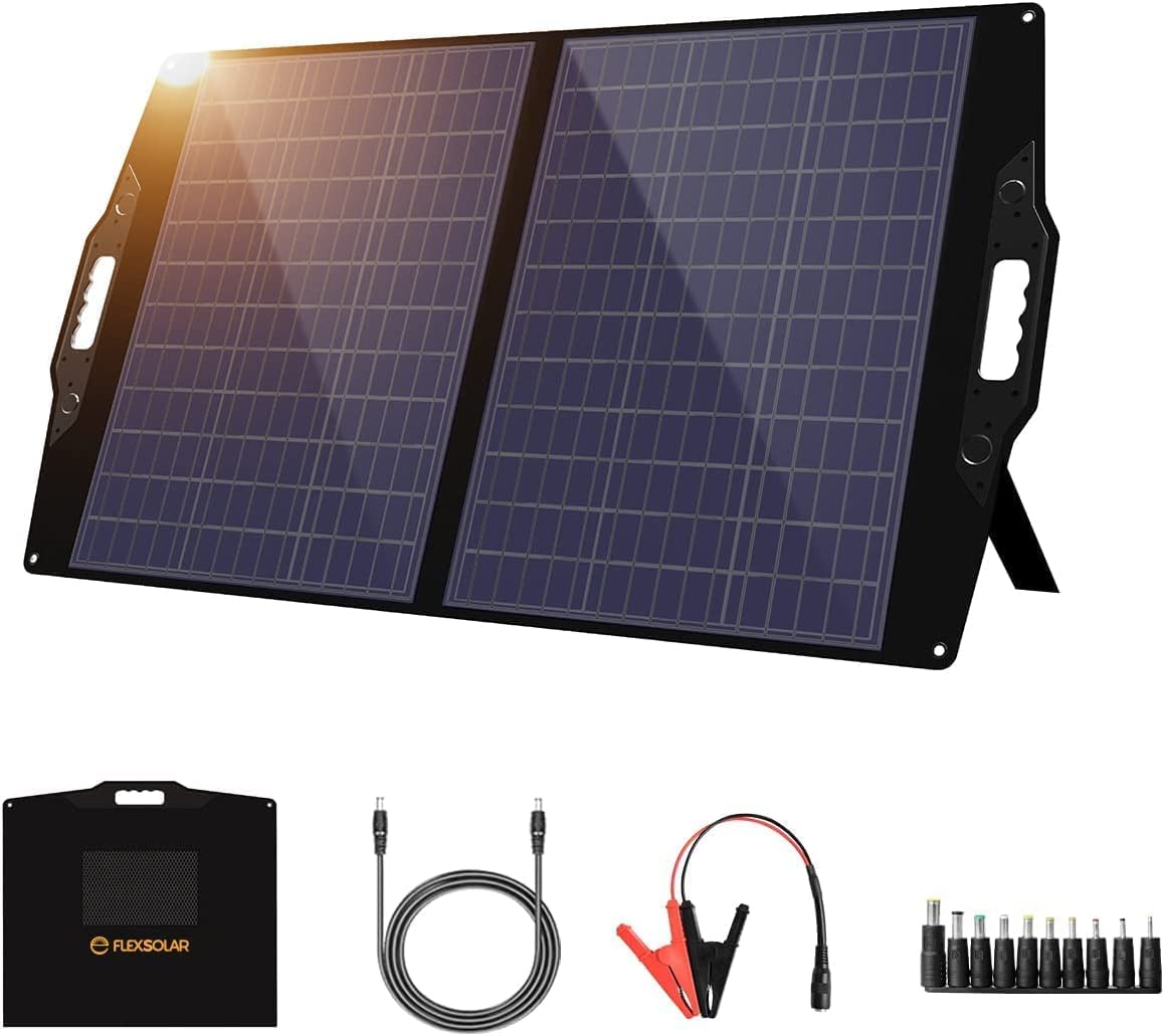 Amazon | FlexSolar ソーラーパネル 100W ソーラーチャージャー