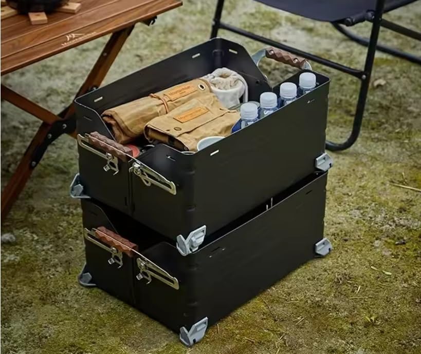 Amazon.co.jp: CHANODUG OUTDOOR マットブラック シェルフコンテナ 25