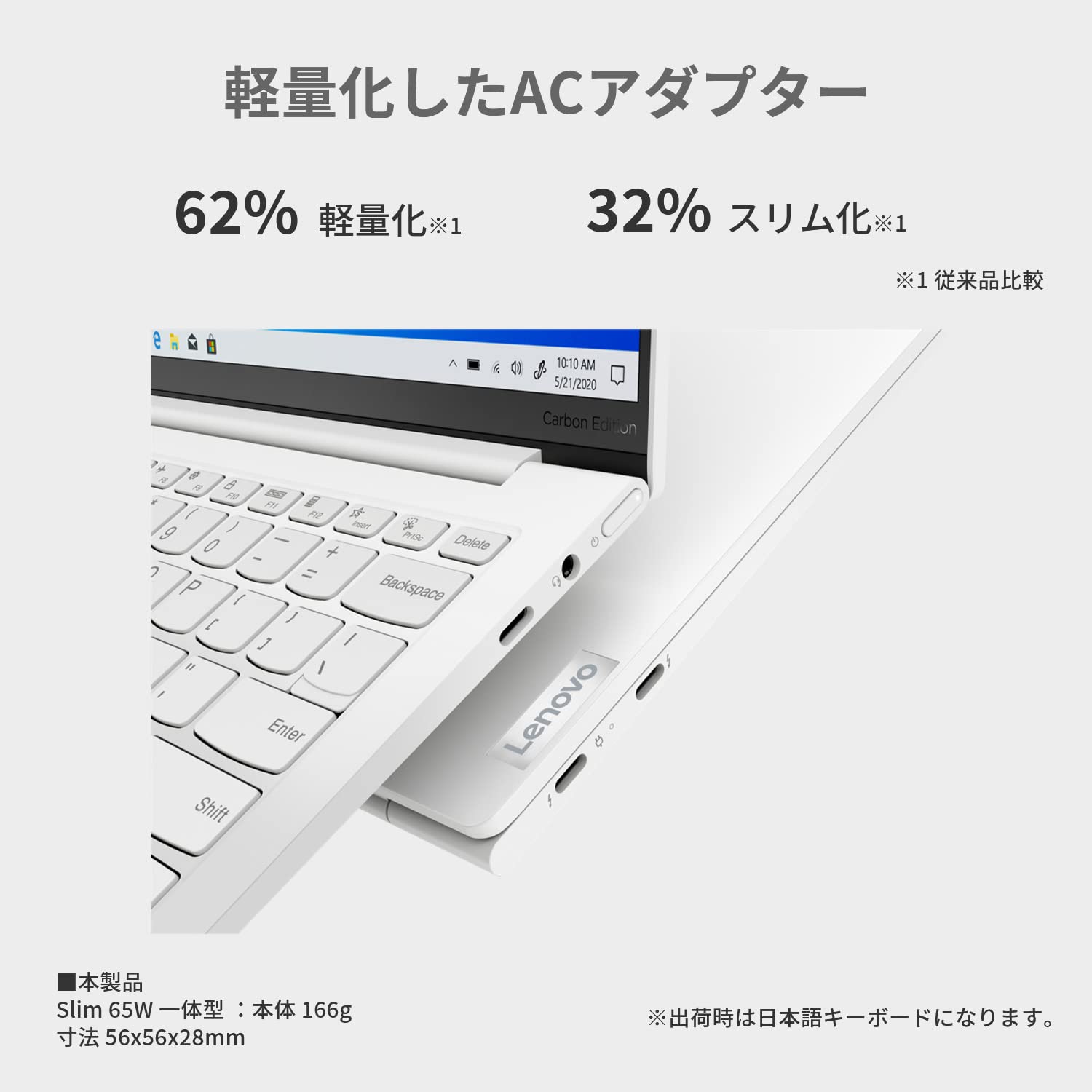 Amazon.co.jp: Lenovo Yoga Slim 750i Carbon ノートパソコン (13.3