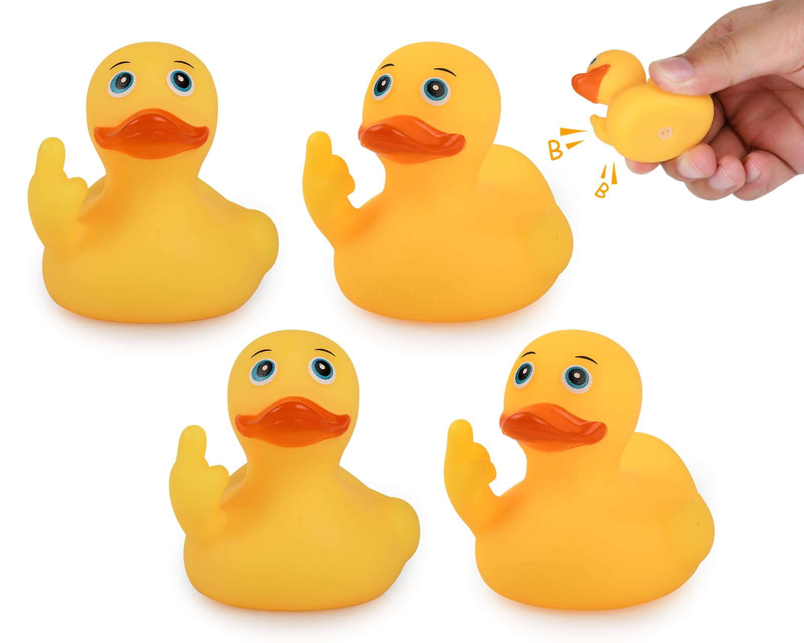Amazon.com: 4 Pieces Middle Finger Rubber Ducks 2.17