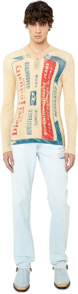 Amazon | [Diesel] [ディーゼル] メンズ ニット ハイゲージ