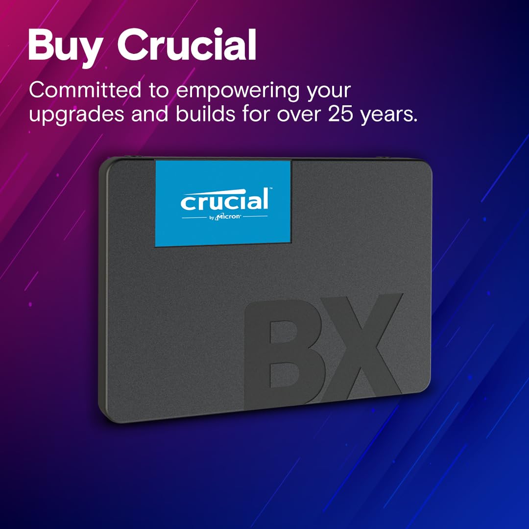 Crucial BX500 4TB 3D NAND SATA 2.5-Inch Internal SSD, up to 540MB