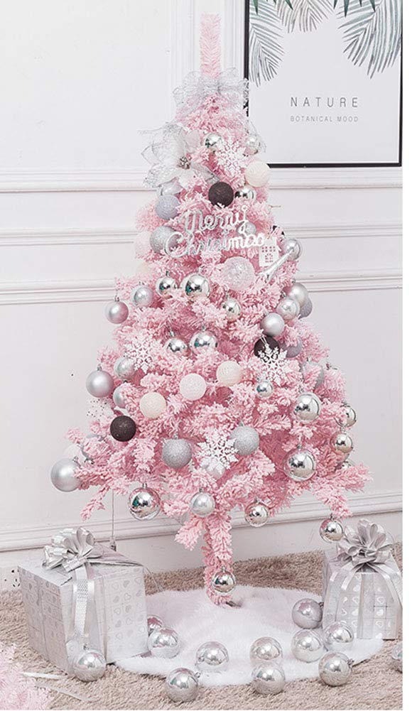 Amazon | クリスマスツリー 卓上 ピンクスノーツリー クリスマス