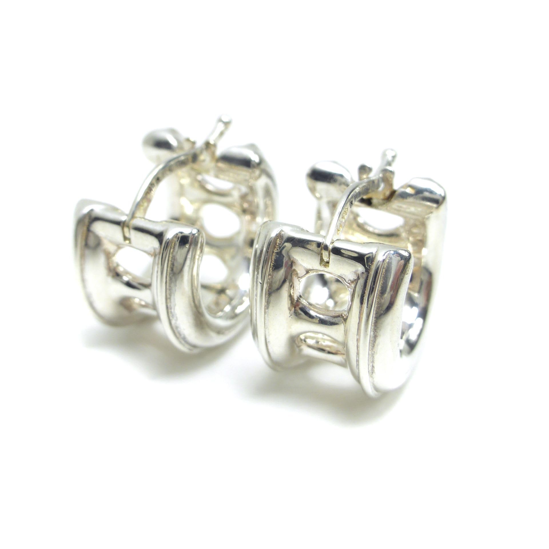 Amazon | [ボッテガ ヴェネタ] フープ ピアス Ag925 シルバー 両耳用