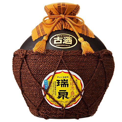 Amazon.co.jp: 泡盛 瑞泉酒造 瑞泉 古酒43度 一升シュロ縄巻壺【壺