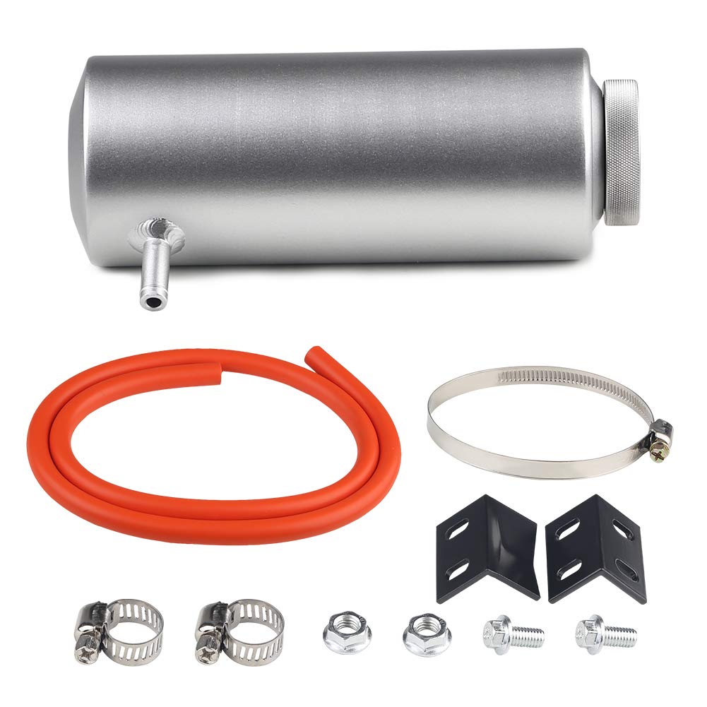 Amazon | ADPOWラジエーター リザーバー タンク 円筒型 ホース 付き