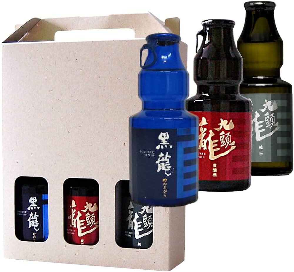 Amazon.co.jp: 黒龍つたえるセット 飲み比べ/九頭龍貴醸酒 黒龍大吟醸