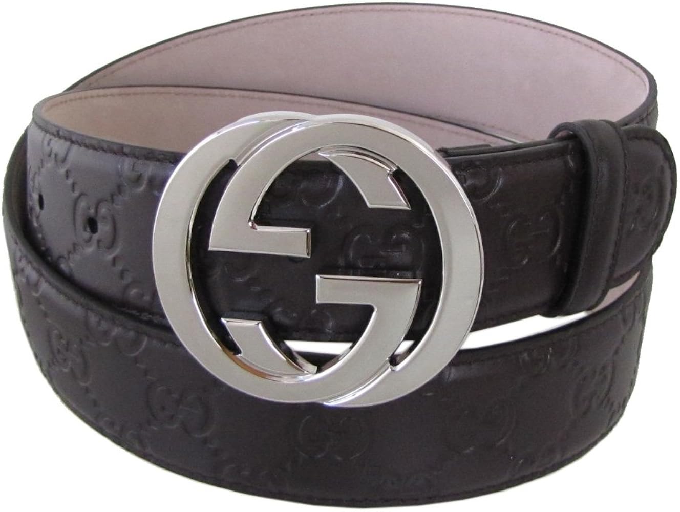 Amazon | グッチ GUCCI ベルト 95サイズ GGレザー グッチシマ インター