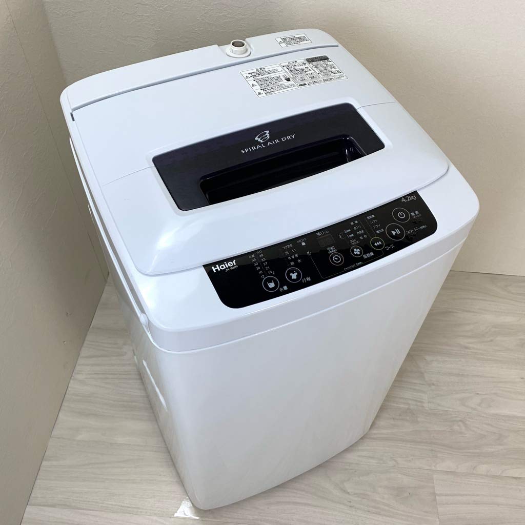 Amazon.co.jp: ハイアール 4.2kg 全自動洗濯機 ブラックHaier JW-K42H