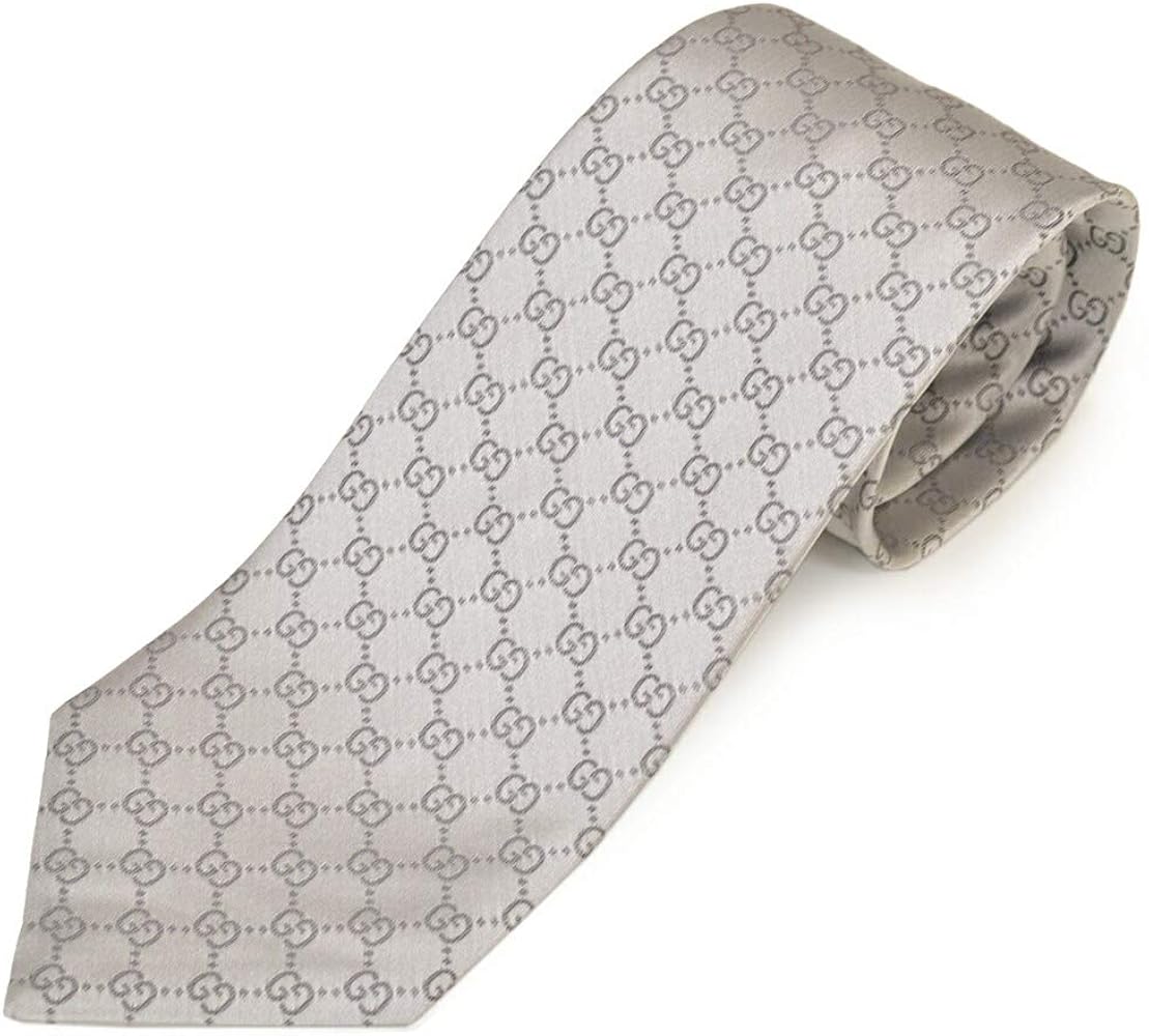 Amazon | GUCCI グッチ ブランド ネクタイ GG柄 シルバー | ネクタイ 通販