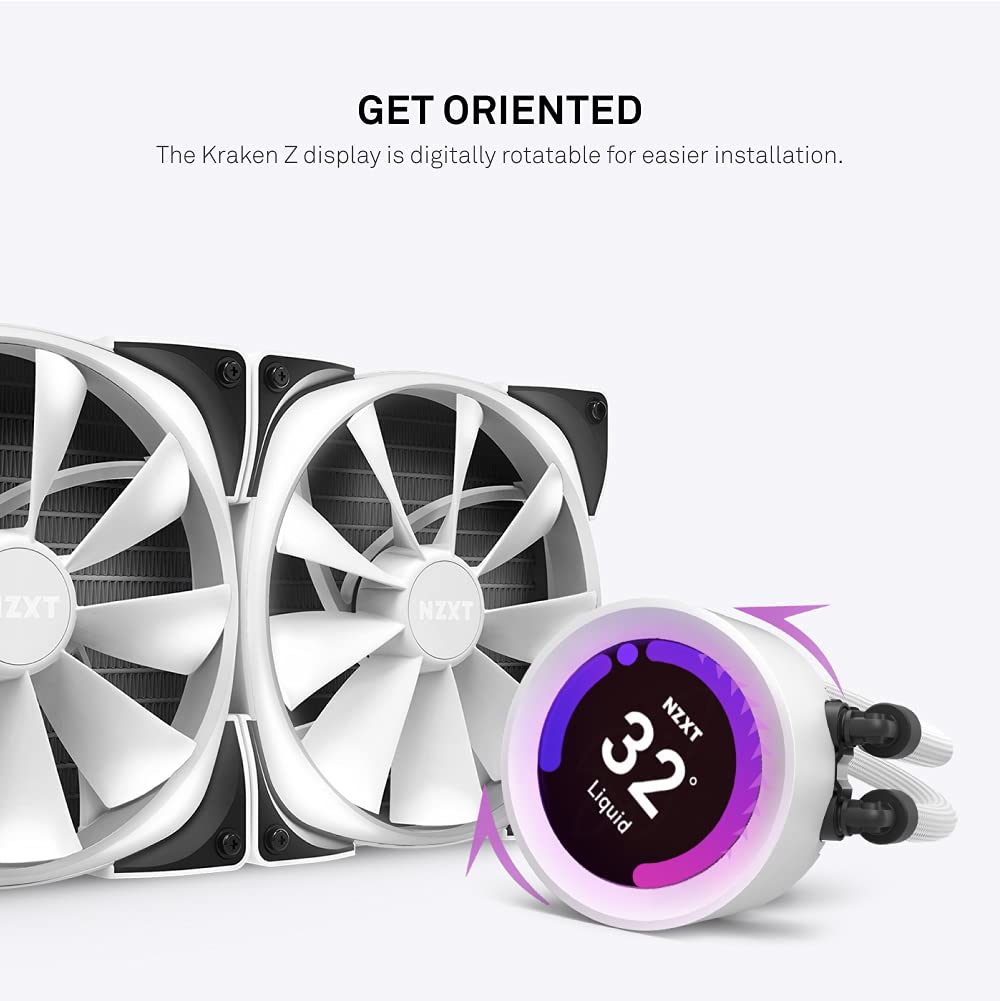 Amazon.com: NZXT Kraken Z63 RGB White - Liquid Cooler with LCD