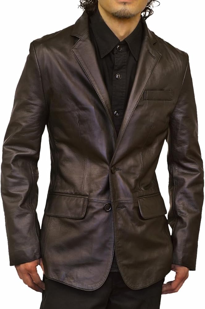 Amazon | [ハルフ] レザージャケット 本革 テーラードジャケット